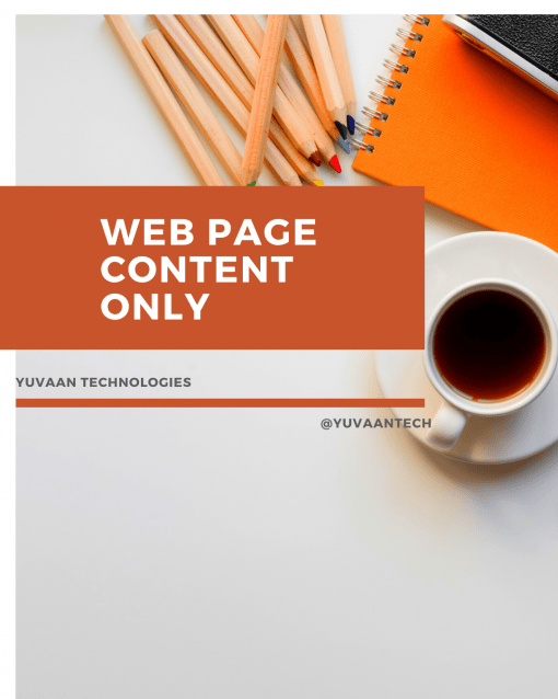 Webpage Content Creation